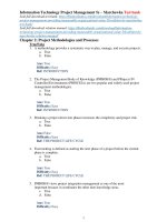Information technology project management providing measurable organizational value 5th edition by marchewka test bank 