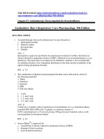 Download test bank for rauu2019s respiratory care pharmacology 9th edition 