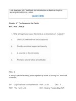 Test bank for introduction to medical surgical nursing 6th edition by linton 