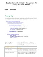 Download solution manual for effective management 7th edition by chuck williams 