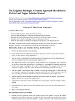 The litigation paralegal a systems approach 6th edition by mccord and tepper solution manual 