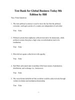 link full download test bank for global business today 8th edition by hill 