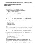 Download test bank for seidels guide to physical examination 8th edition jane w  ball 