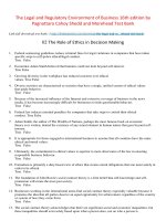 The legal and regulatory environment of business 16th edition by pagnattaro cahoy shedd and morehead test bank  