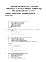Link full download test bank for managerial economics foundations of business analysis and strategy 11th edition by christopher thomas and charles maurice 