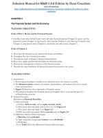 Solutions manual for MB 3 3rd edition by dean croushore 