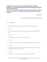 Tes bank essentials of federal taxation 3rd edition spilker 