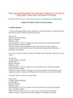 The legal and regulatory environment of business 17th edition pagnattaro cahoy reed and shedd test bank 