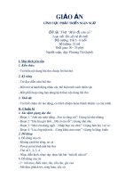 Giáo án thơ  mèo đi câu cá