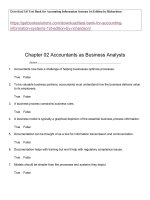 Test bank for accounting information systems 1st edition by richardson 1 