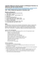 Laboratory manual for general organic and biological chemistry 1st edition by todd deal solution manual 