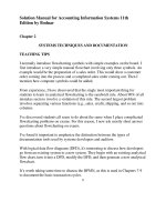 Solution manual for accounting information systems 11th edition by bodnar download 