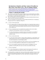 Introduction to statistics and data analysis 5th edition by peck olsen devore solution manual 