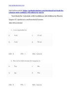 Test bank for calculate with confidence 6th edition by morris 