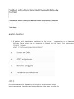 Test bank for psychiatric mental health nursing 5th edition by fortinash download 