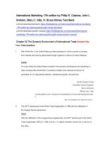 International marketing 17th edition by cateora graham gilly money test bank 