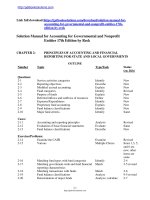 Solution manual for accounting for governmental and nonprofit entities 17th edition by reck 