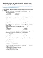 Marketing for hospitality and tourism 6th edition by kotler bowen and makens test bank 