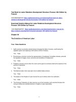 Test bank for labor relations development structure process 12th edition by fossum 