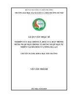 Nghiên cứu đặc điểm lý, hoá của đất trong rừng ngập mặn trồng và rừng ngập mặn tự nhiên tại bãi bồi cửa sông ba lạt 