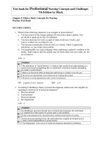 Test bank for professional nursing concepts and challenges 7th edition by black download 