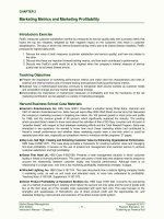 Market based management strategies for growing customer value and profitability 6th edition by best solution manual 