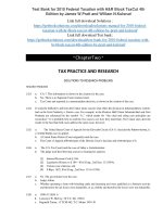 Test bank for 2010 federal taxation with HR block taxcut 4th edition by pratt and kulsrud 