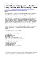 Solution manual for compensation 11th edition by milkovich newman gerhart 
