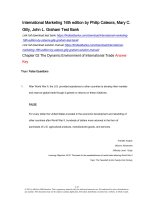 International marketing 16th edition by cateora gilly graham test bank 