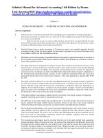 Solution manual for advanced accounting 11th edition by beams 