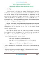 Một số kinh nghiệm giảng dạy giải bài toán bằng cách lập phương trình 