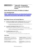 Solution manual for economics 5th edition by hubbard 