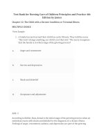 Test bank for nursing care of children principles and practice 4th edition by james download 