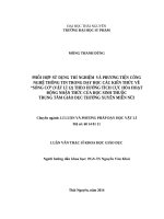 Phối hợp sử dụng thí nghiệm và phương tiện công nghệ thông tin trong dạy học các kiến thức về sóng cơ (vật lý 12) theo hướng tích cực hóa hoạt động nhận thức của học sinh thuộc trung tâm giáo dục thường xuyên miền núi 