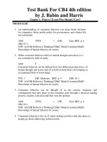 Test bank for CB4 4th edition by babin and harris download 