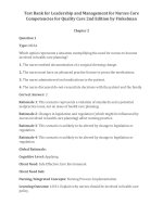 Link full download test bank for leadership and management for nurses core competencies for quality care 2nd edition by finkelman 