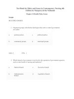 Download test bank for ethics and issues in contemporary nursing 4th edition by margaretalvita nathaniel 