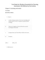 Test bank for mosbys essentials for nursing assistants 5th edition by sorrentino download 