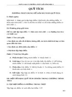 Luyện thị lớp 10: 9  QUỸ TÍCH