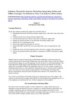 Download solutions manual internet marketing integrating online offline strategies 3rd edition roberts 