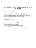 Solution manual for exploring geology 4th edition by reynolds download 