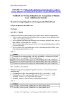 Test bank for nursing delegation and management of patient care 1st edition by motacki 