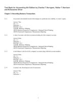 Test bank for accounting 8th edition by horngren harrison oliver 