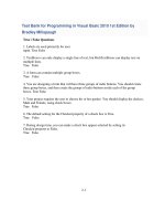 link full download test bank for programming in visual basic 2010 1st edition by bradley millspaugh 