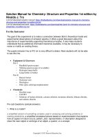 Solution manual for chemistry structure and properties 1st edition by tro 