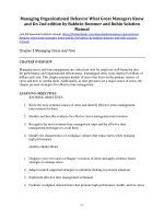 Managing organizational behavior what great managers know and do 2nd edition by baldwin bommer and rubin solution manual 