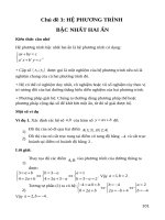 Luyện thị lớp 10: HỆ BẬC NHẤT HAI ẨN