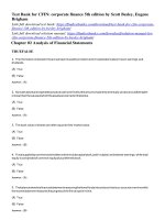 Test bank for CFIN corporate finance 5th edition by besley brigham 