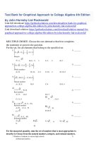 Test bank for graphical approach to college algebra 4th edition by john hornsby lial rockswold 