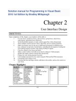 link full download solution manual for programming in visual basic 2010 1st edition by bradley millspaugh 
